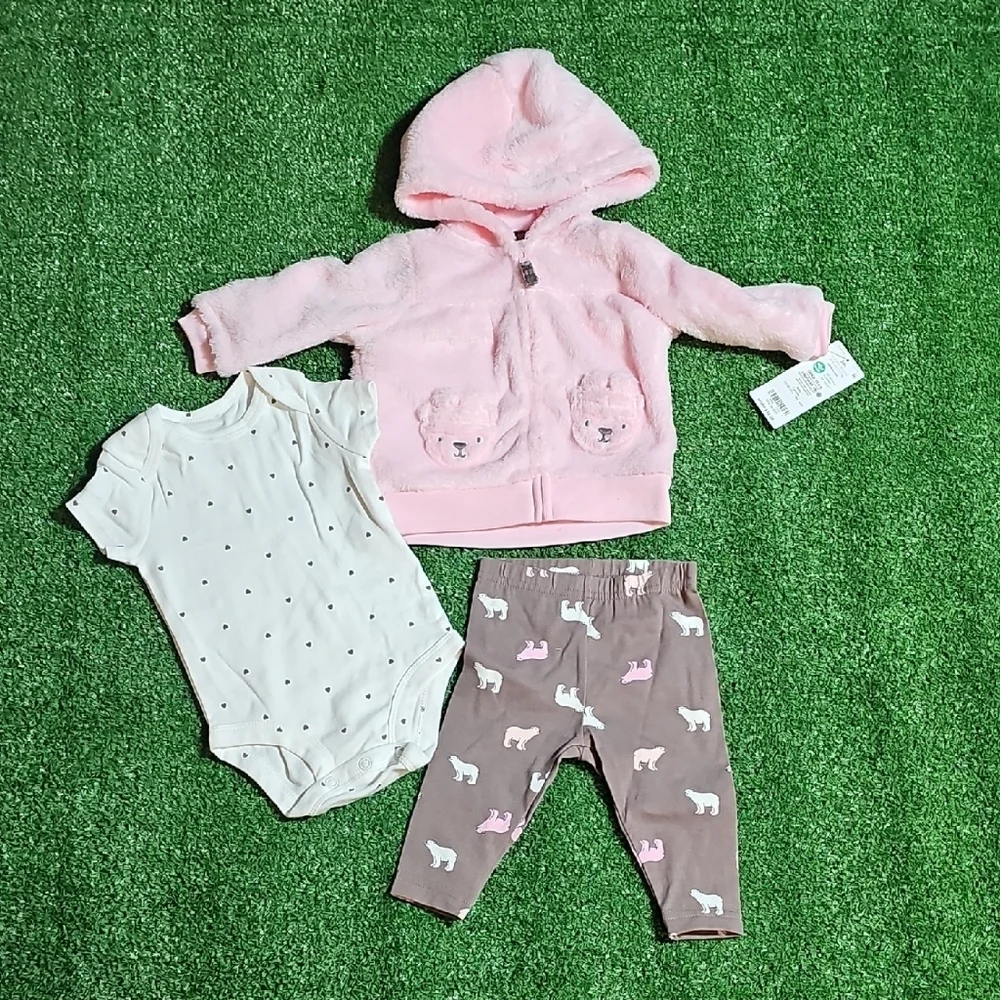 Carter's Pink Fleece Hoodie